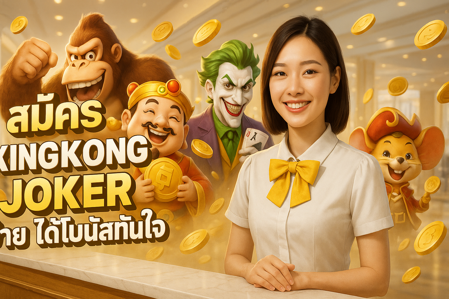 สมัคร KINGKONG JOKER ง่าย ได้โบนัสทันใจ