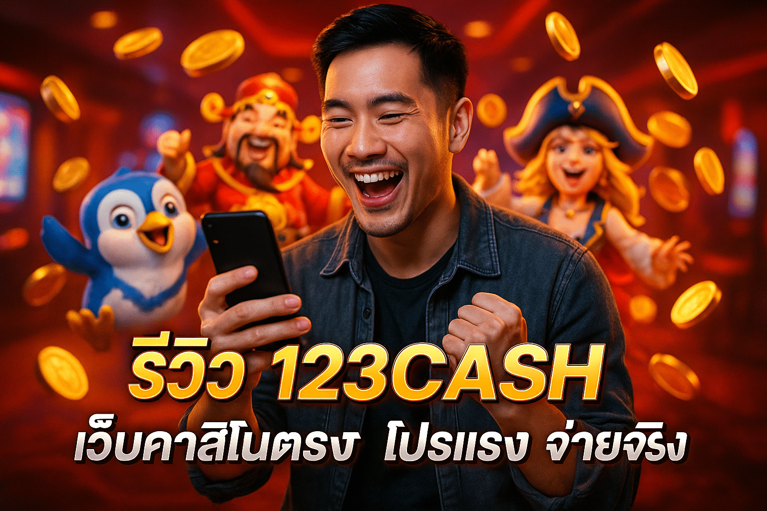 รีวิว 123CASH เว็บคาสิโนตรง โปรแรง จ่ายจริง