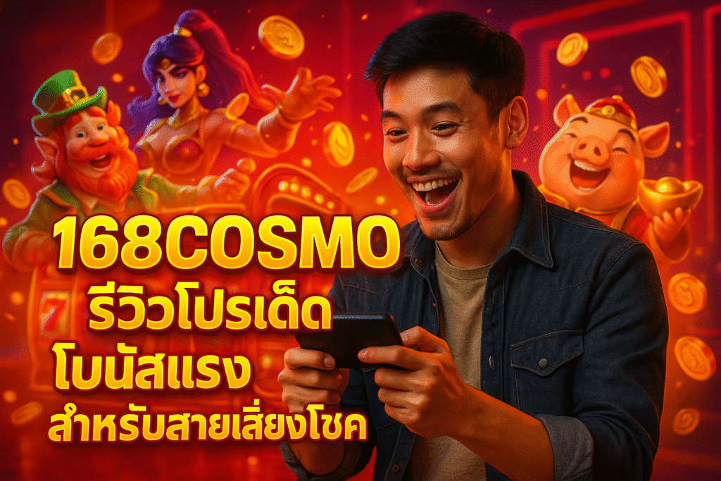 168COSMO รีวิวโปรเด็ด โบนัสแรงสำหรับสายเสี่ยงโชค