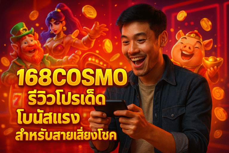 168COSMO รีวิวโปรเด็ด โบนัสแรงสำหรับสายเสี่ยงโชค